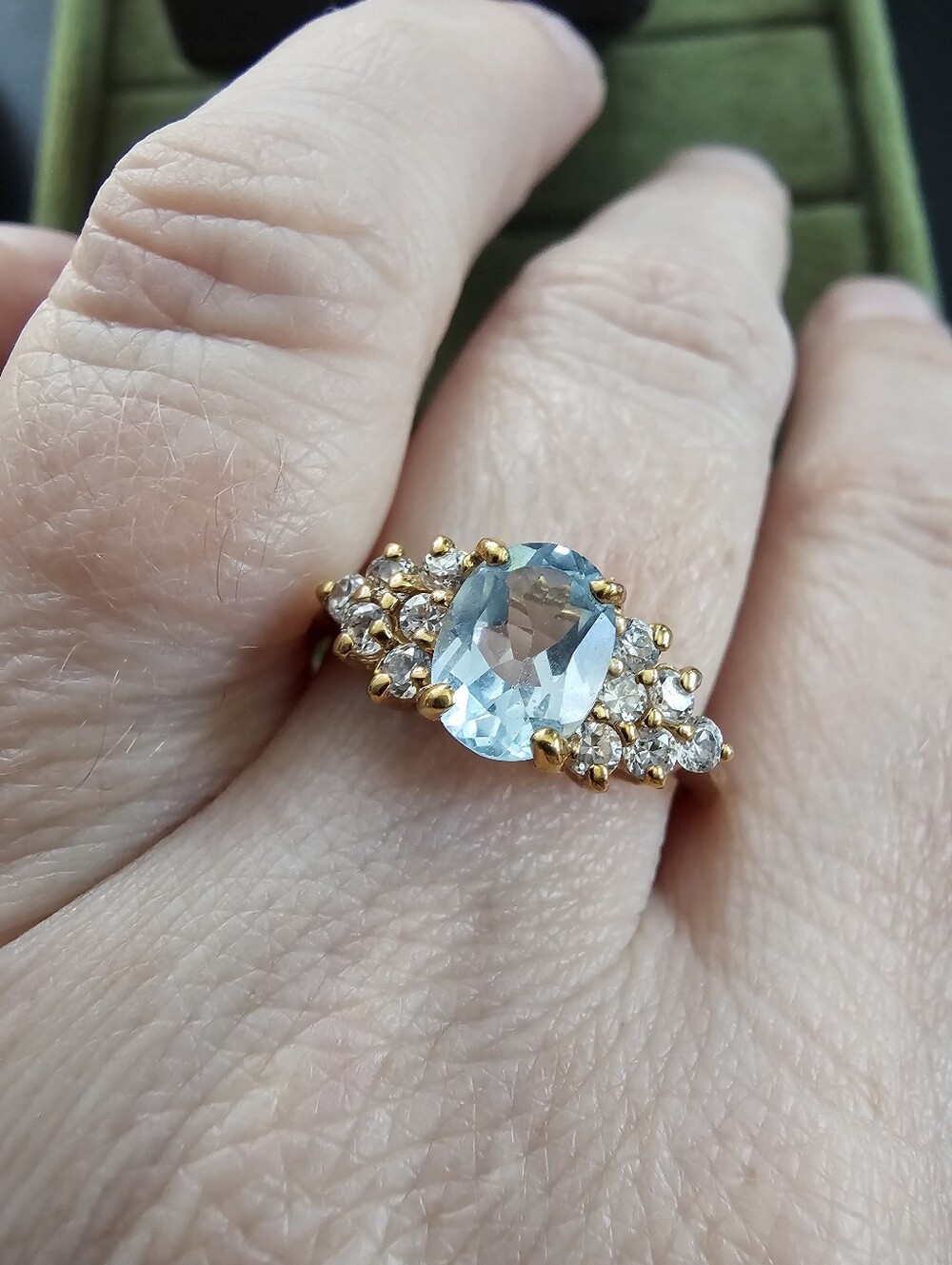 Vintage 14k Gold Plated Ring Size 9 - Picture 3 of 6